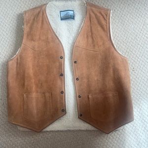 Vintage suede western vest